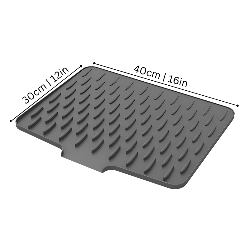 Heat-Resistant Non-Slip Silicone Drying Mat with Space-Saving Design