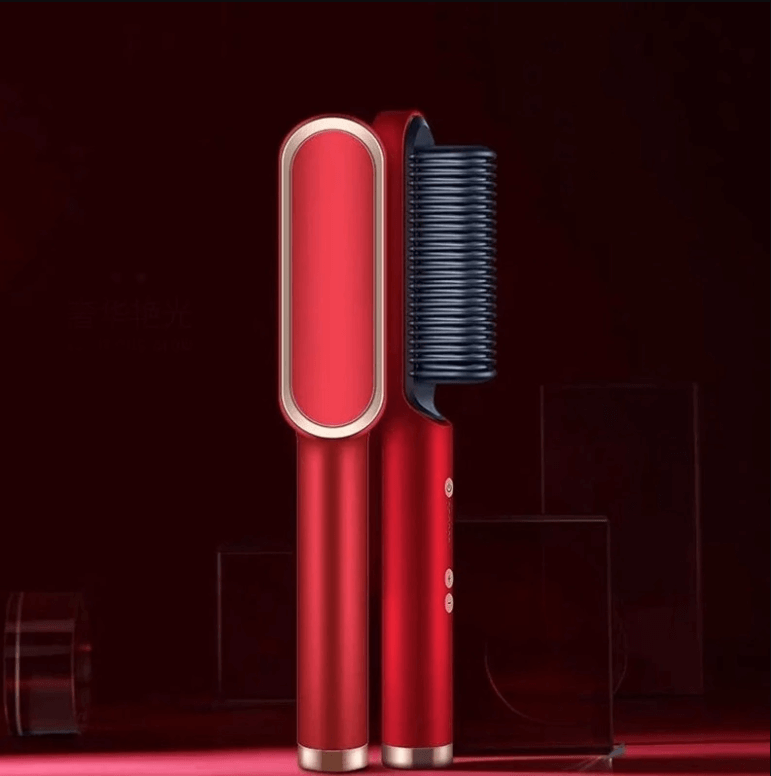 Heated Hair Straightener Brush and Comb