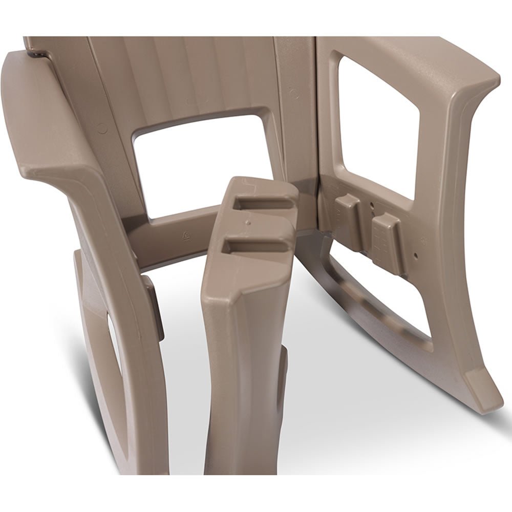 Heavy-Duty All-Weather Outdoor Resin Rocking Chair