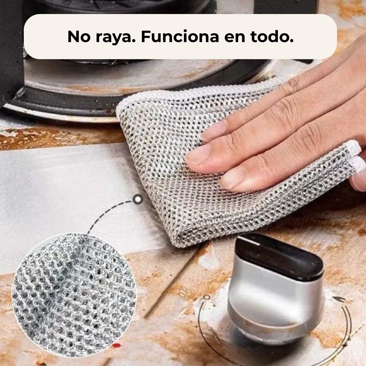 Heavy-Duty & Scratch-Resistant Cleaning Cloth for Every Clean