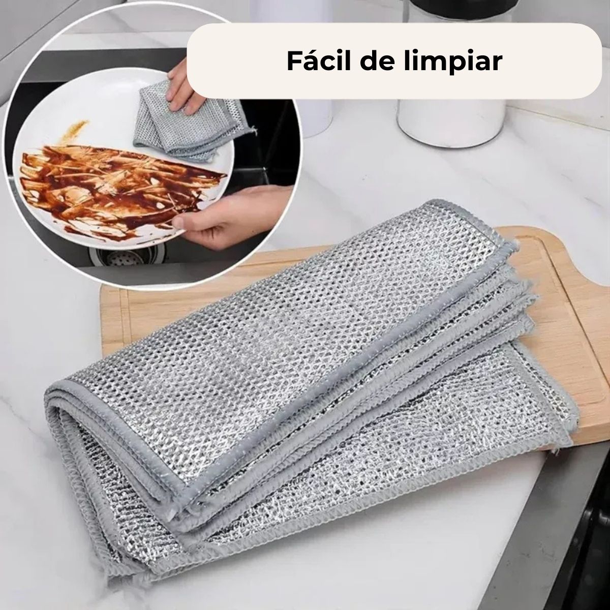 Heavy-Duty & Scratch-Resistant Cleaning Cloth for Every Clean