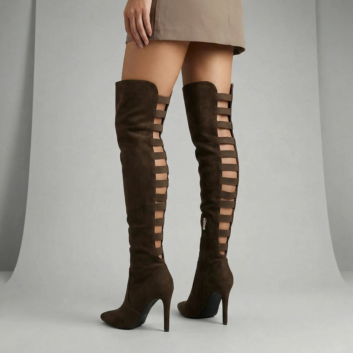 High-Heeled Over-the-Knee Boots