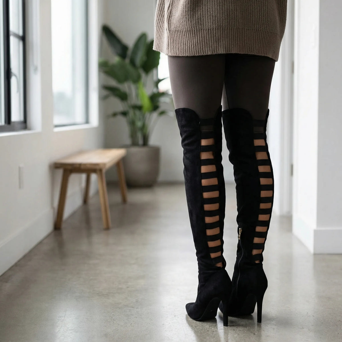 High-Heeled Over-the-Knee Boots