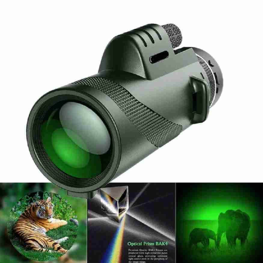 High-Power HD Monocular Telescope for Wildlife Viewing
