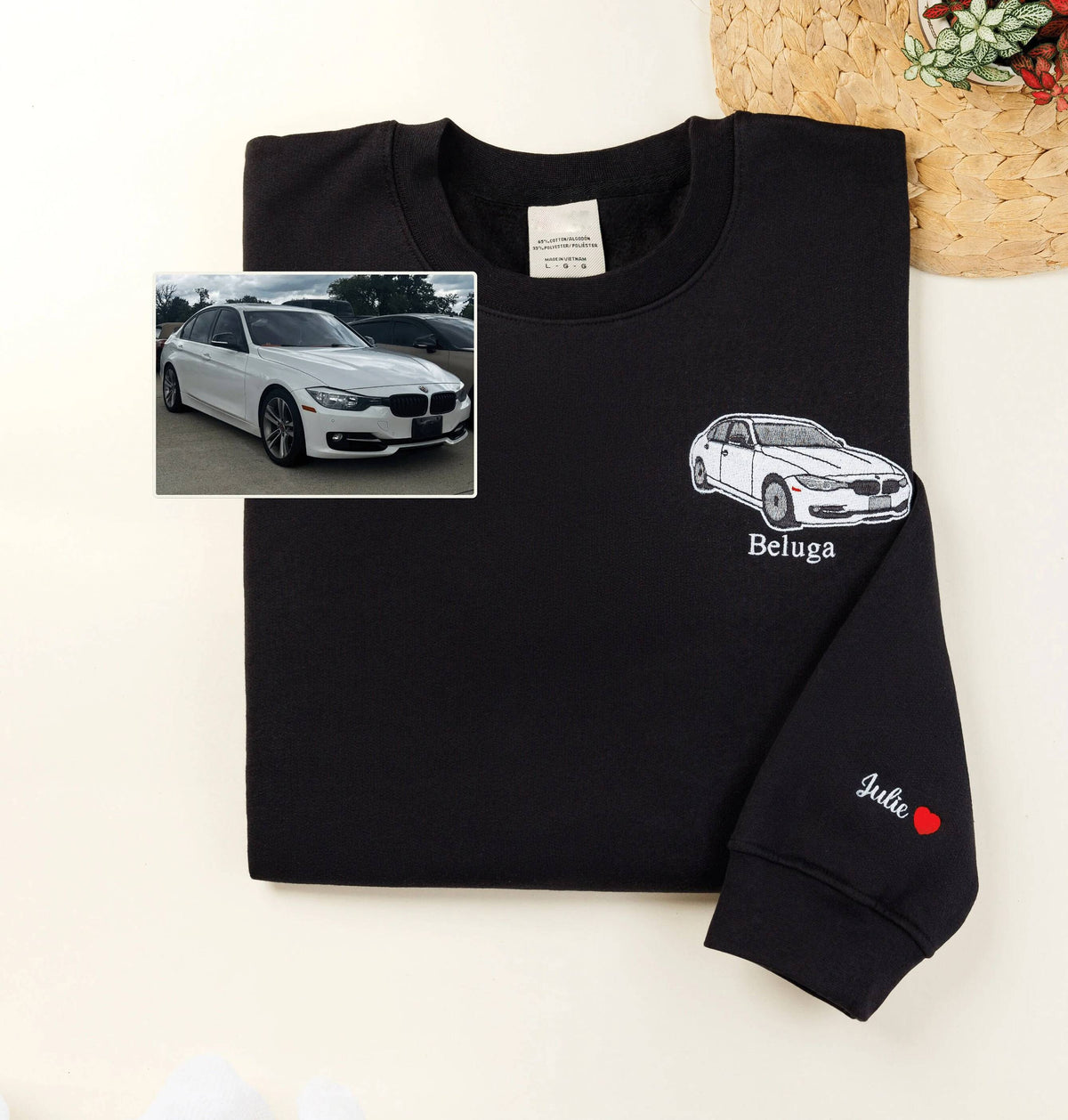 His Favorite Car, Stylishly Embroidered