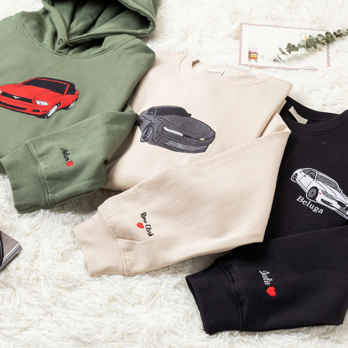His Favorite Car, Stylishly Embroidered