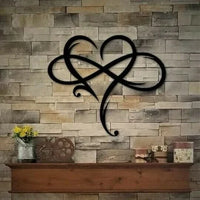 Infinity Heart Iron Wall Art