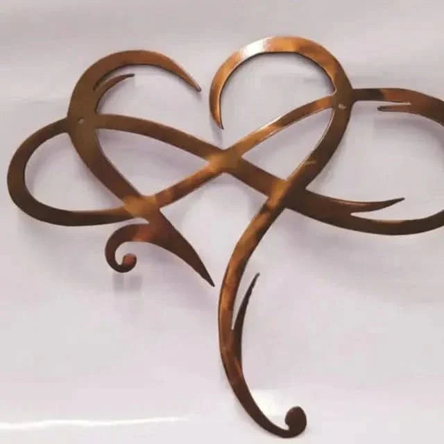 Infinity Heart Iron Wall Art