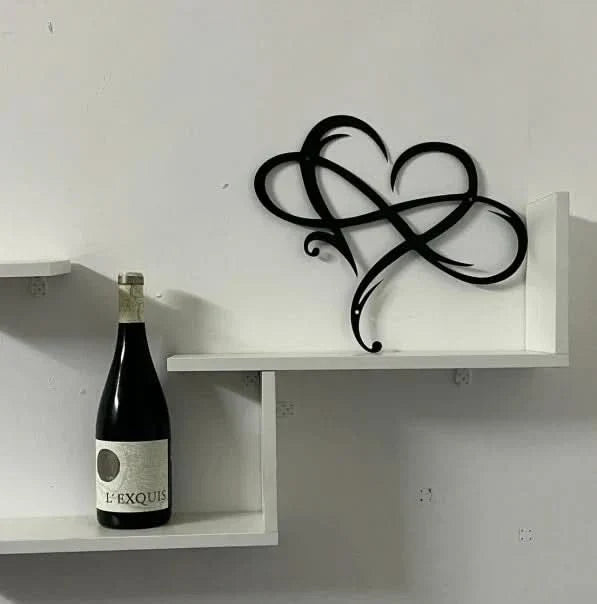 Infinity Heart Iron Wall Art