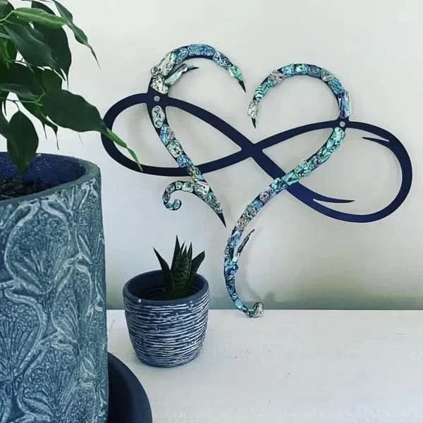 Infinity Heart Iron Wall Art