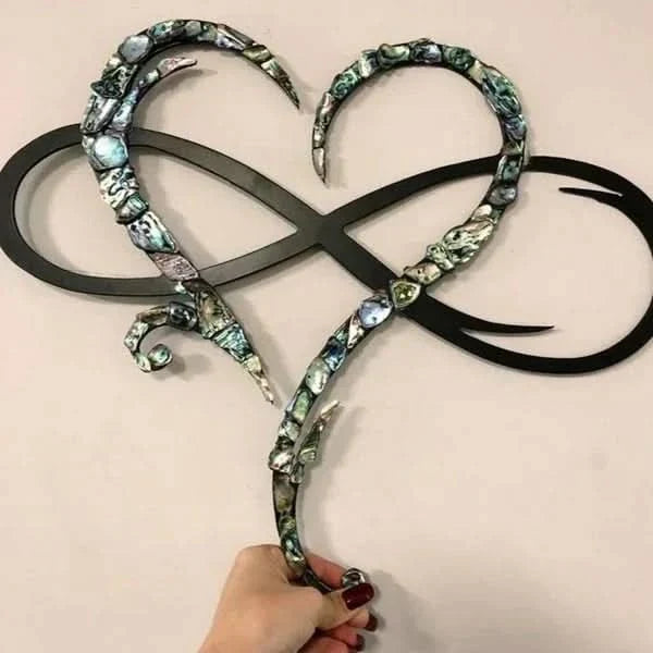 Infinity Heart Iron Wall Art