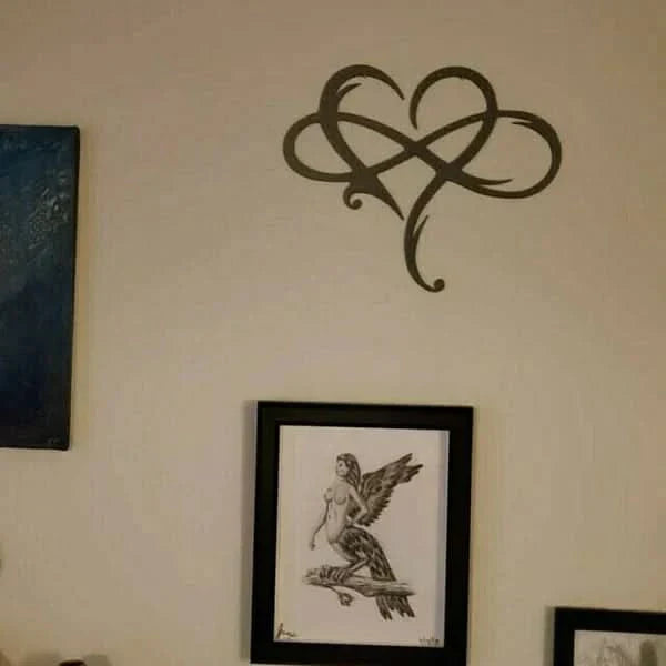 Infinity Heart Iron Wall Art