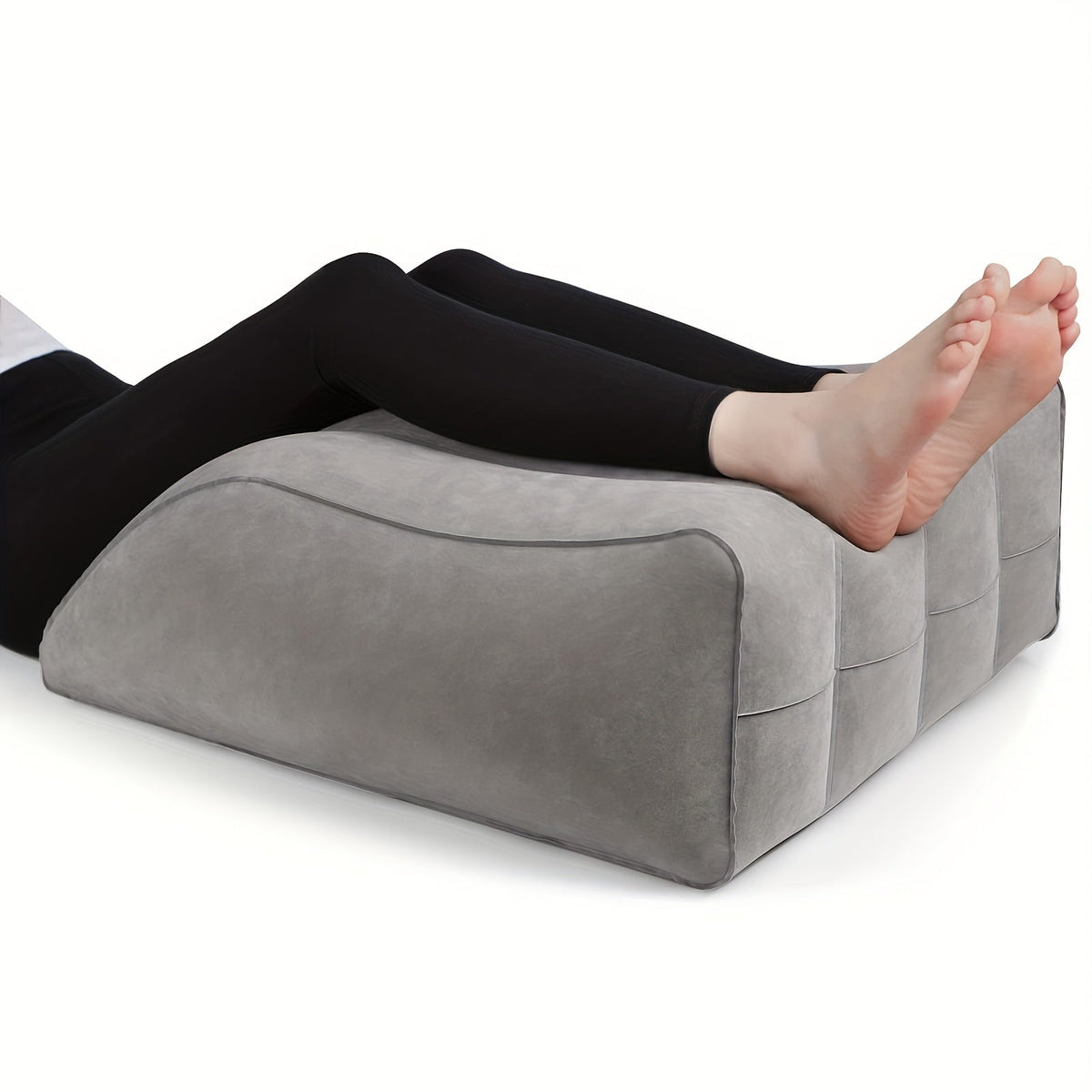 Inflatable Leg Elevation Pillow for Improved Blood Circulation, Ideal for Sleeping