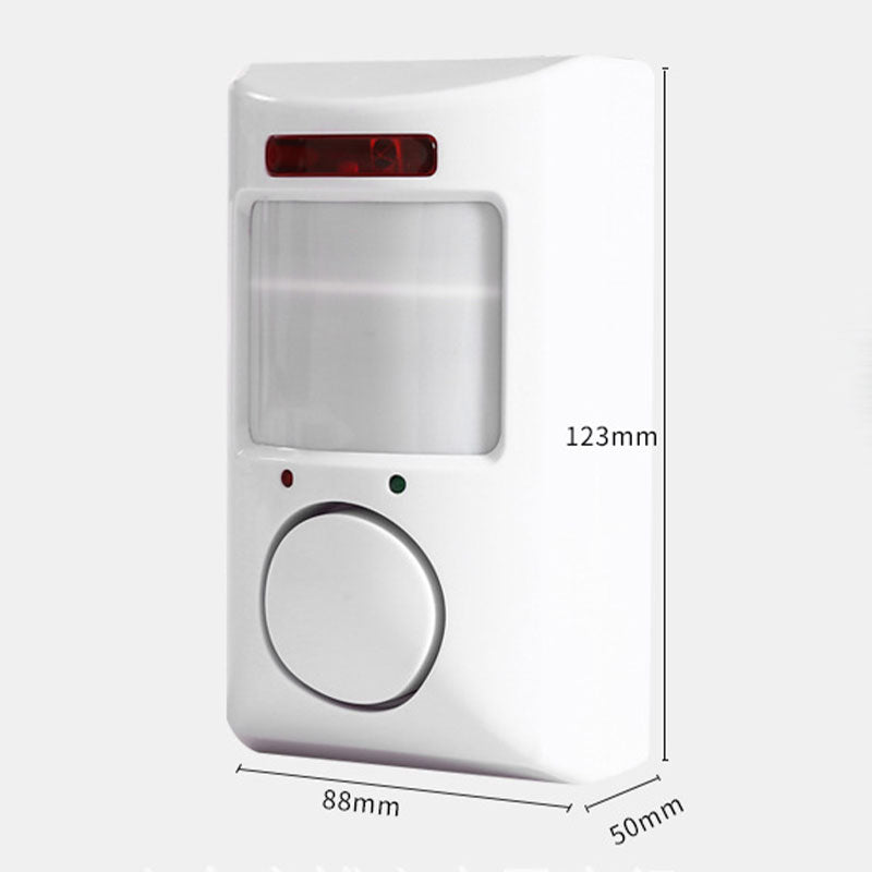 Infrared Motion Sensor Alarm with 2 Remote Controls