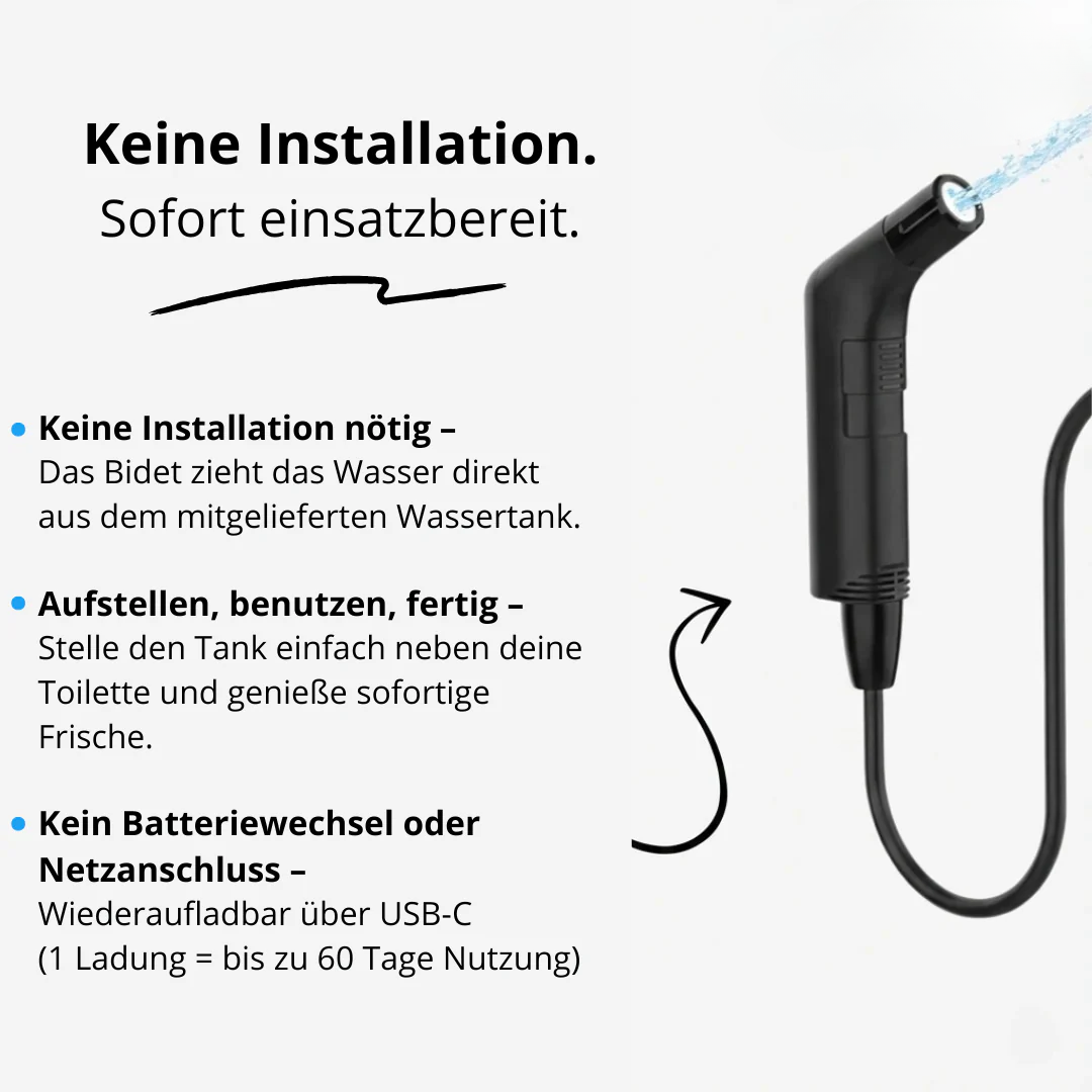 Installation-Free Portable Bidet