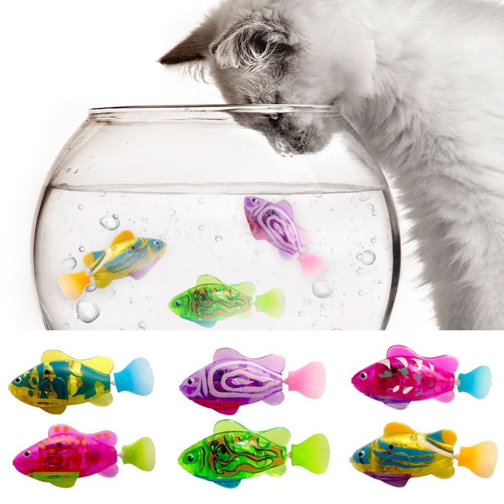 Interactive Cat Toy – Moving Light-Up Fish