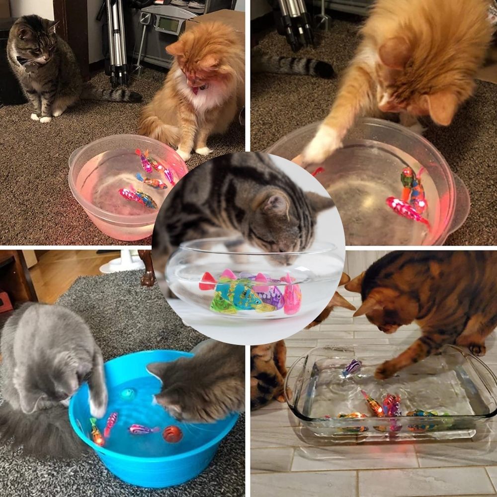 Interactive Cat Toy – Moving Light-Up Fish