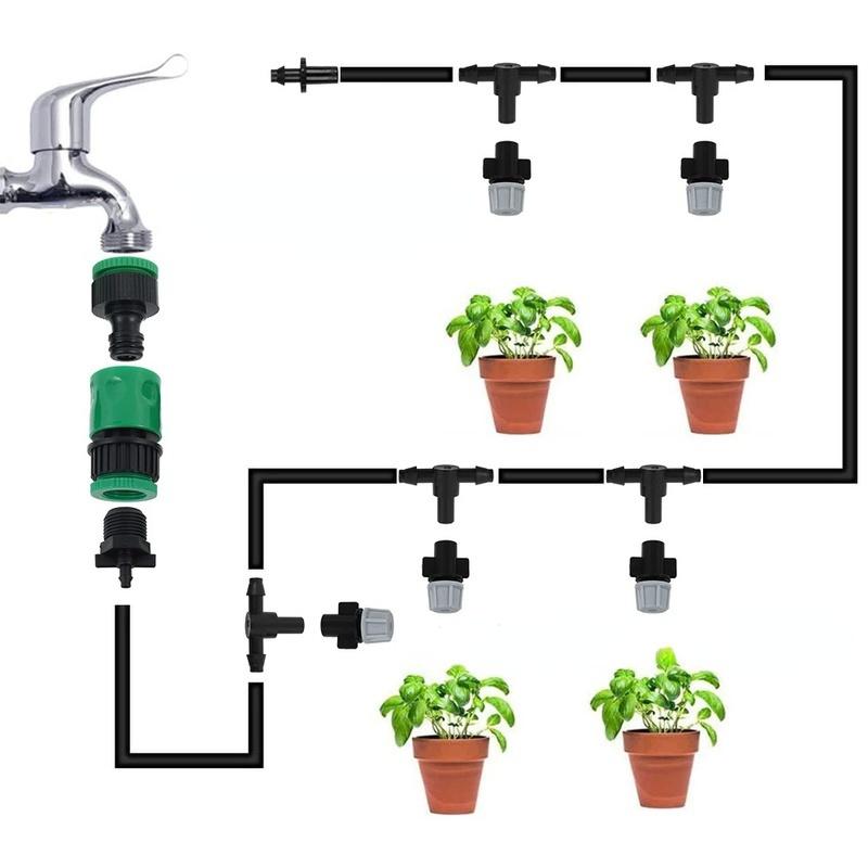 Irrigation Spray System - 10m DIY Drip Irrigation and Misting Kit