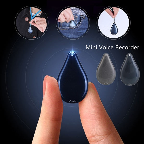 Keychain Voice Recorder with 100-Hour Memory – Portable and Discreet