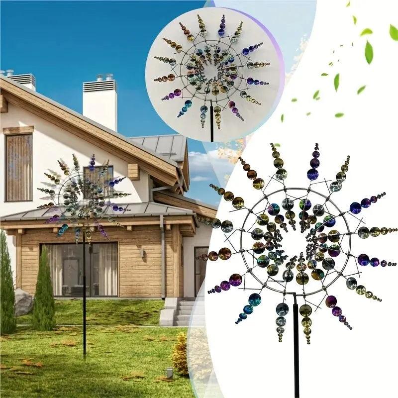 Kinetic Metal Wind Spinner for Garden Decor – Durable and Eco-Friendly