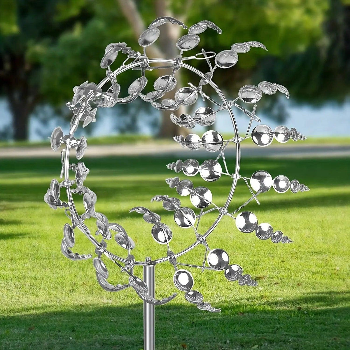 Kinetic Metal Wind Spinner for Garden Decor – Durable and Eco-Friendly