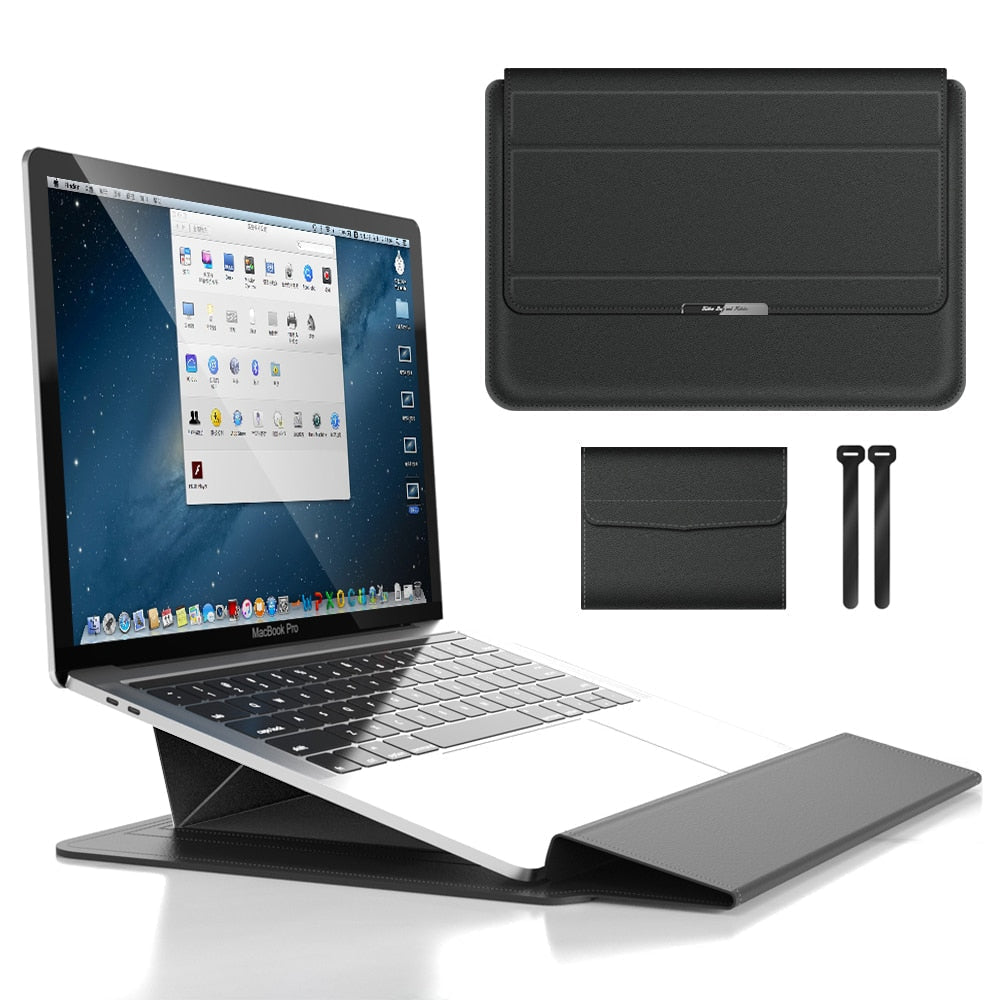 Laptop Sleeve with Built-in Stand – Protective Case for 11–16 Inch Laptops