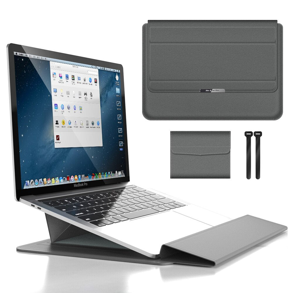 Laptop Sleeve with Built-in Stand – Protective Case for 11–16 Inch Laptops