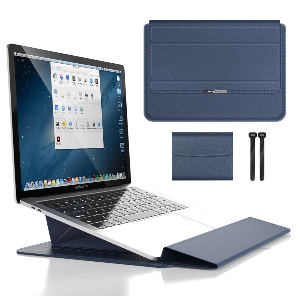 Laptop Sleeve with Built-in Stand – Protective Case for 11–16 Inch Laptops