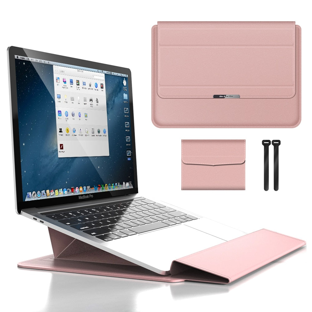 Laptop Sleeve with Built-in Stand – Protective Case for 11–16 Inch Laptops