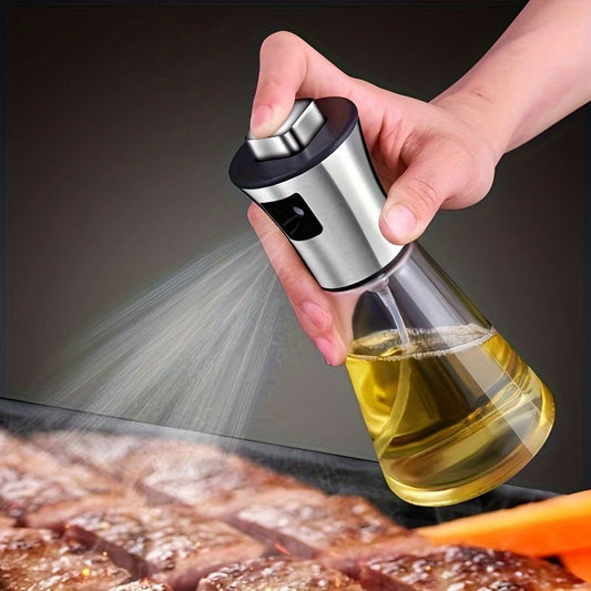 Large Oil Spray Bottle – Glass and 304 Stainless Steel Pressurized Container, BPA-Free