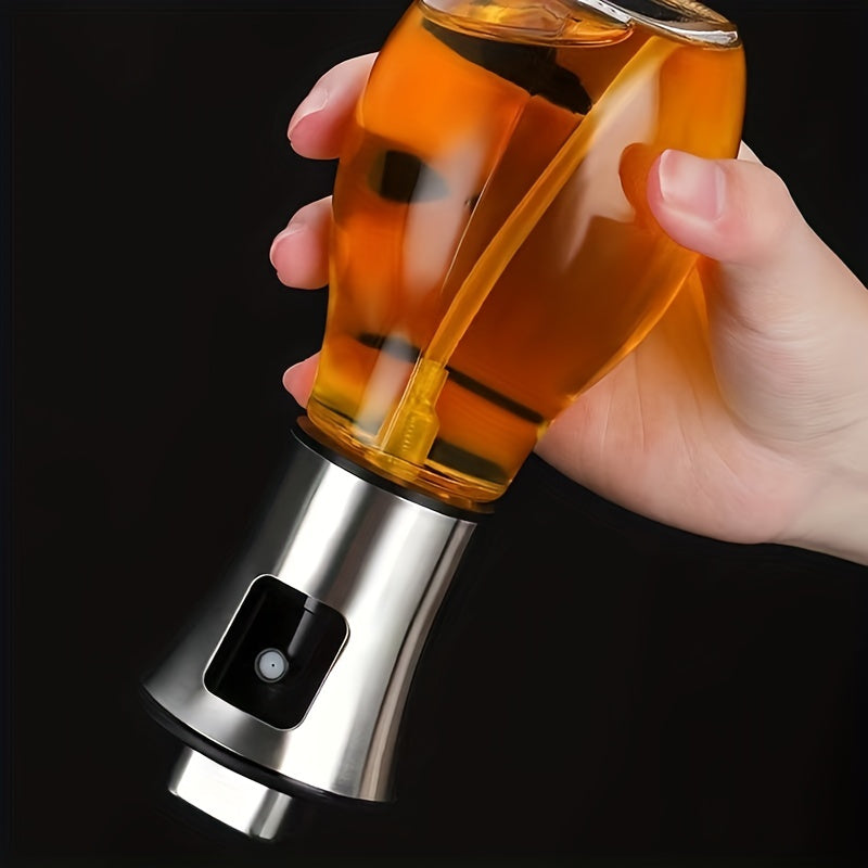 Large Oil Spray Bottle – Glass and 304 Stainless Steel Pressurized Container, BPA-Free