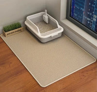 Large Waterproof Non-Slip Cat Litter Mat