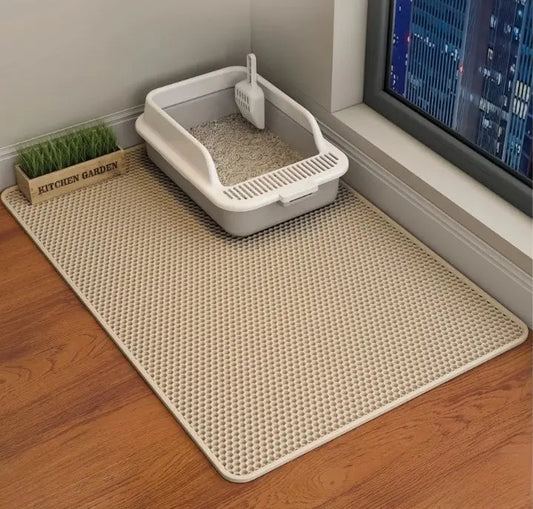 Large Waterproof Non-Slip Cat Litter Mat
