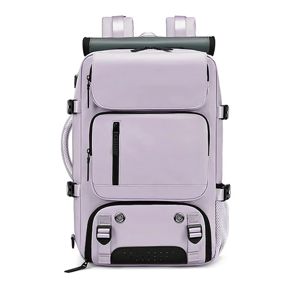 Large Waterproof Travel Backpack with USB Charging Port