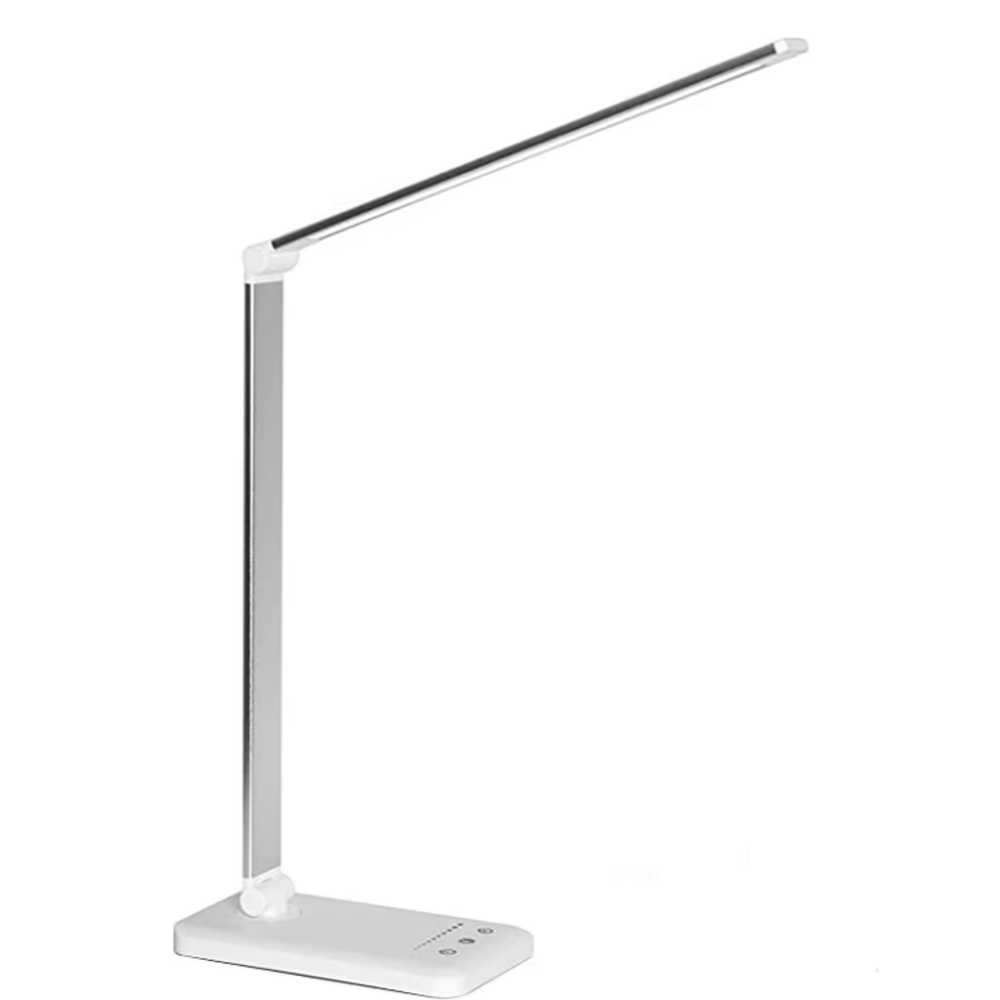 LED Desk Lamp with USB Charging Port, 5 Lighting Modes and Brightness Levels