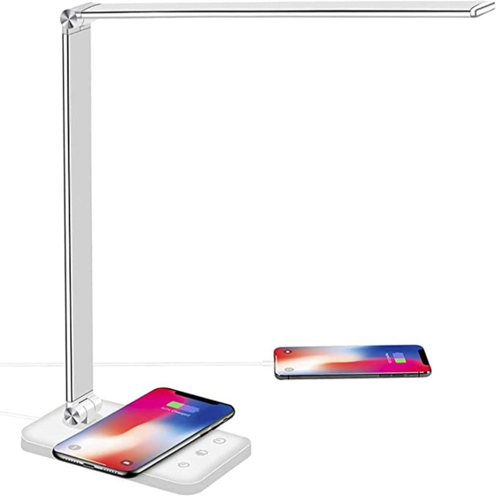LED Desk Lamp with USB Charging Port, 5 Lighting Modes and Brightness Levels