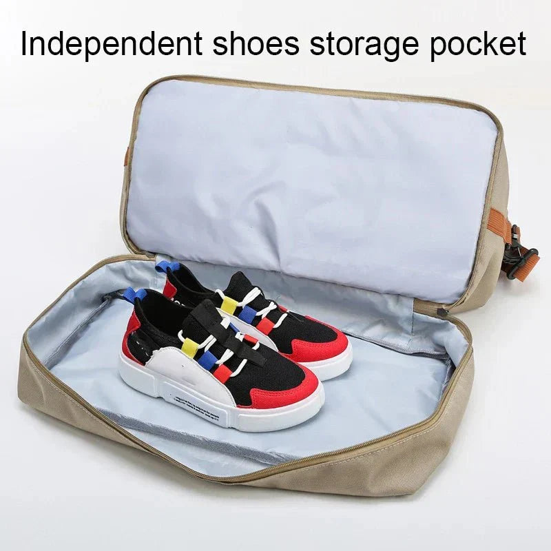 Lightweight Gym & Travel Duffel Bag with Shoe Compartment and Wet-Dry Separation