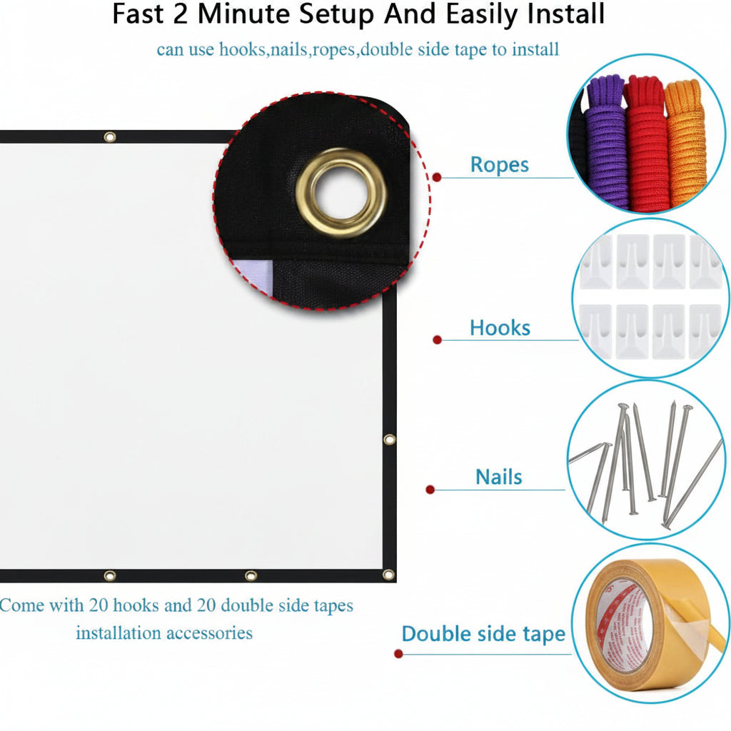 Lightweight Portable Projection Screen