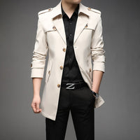 Lightweight Single-Breasted Trench Coat