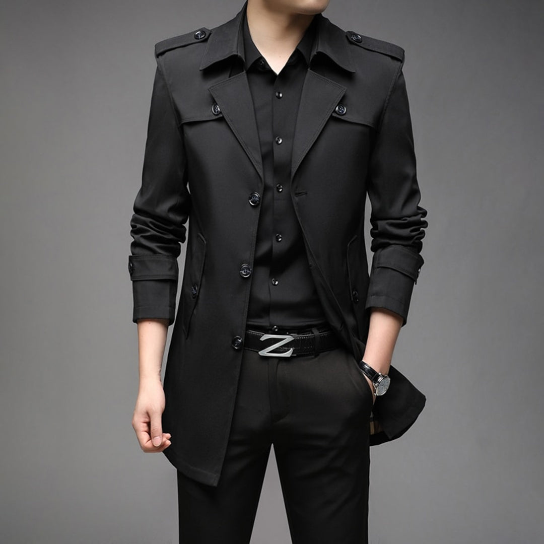 Lightweight Single-Breasted Trench Coat