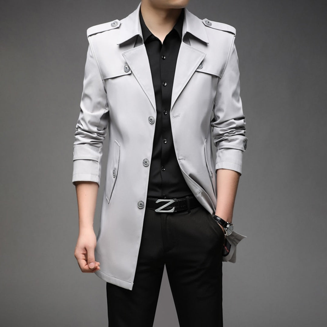 Lightweight Single-Breasted Trench Coat