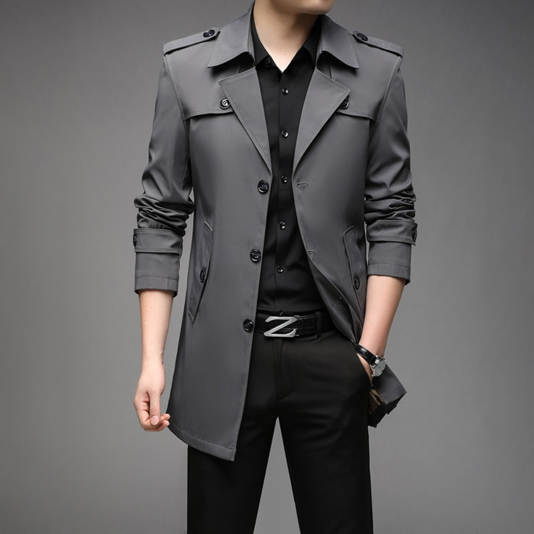 Lightweight Single-Breasted Trench Coat