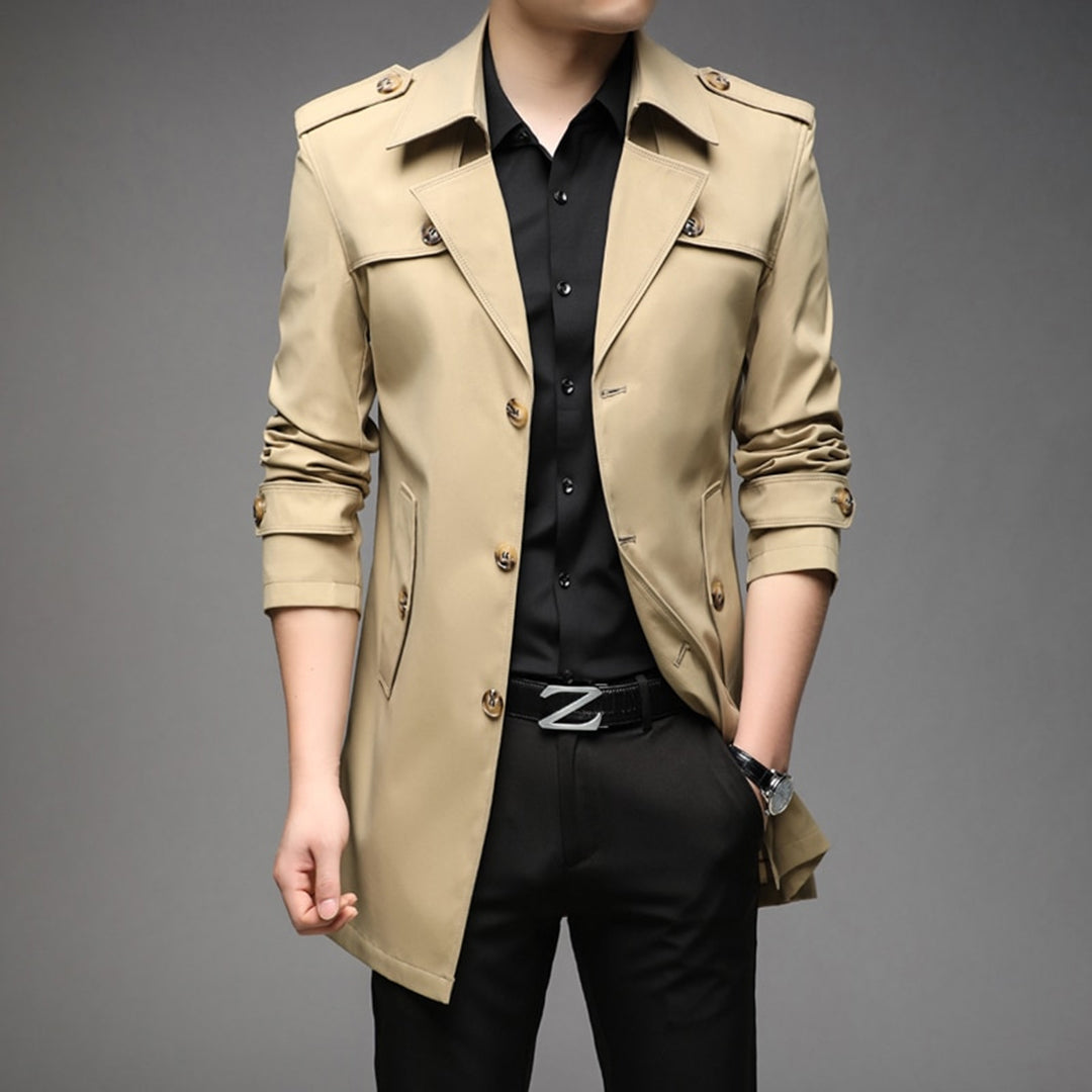 Lightweight Single-Breasted Trench Coat
