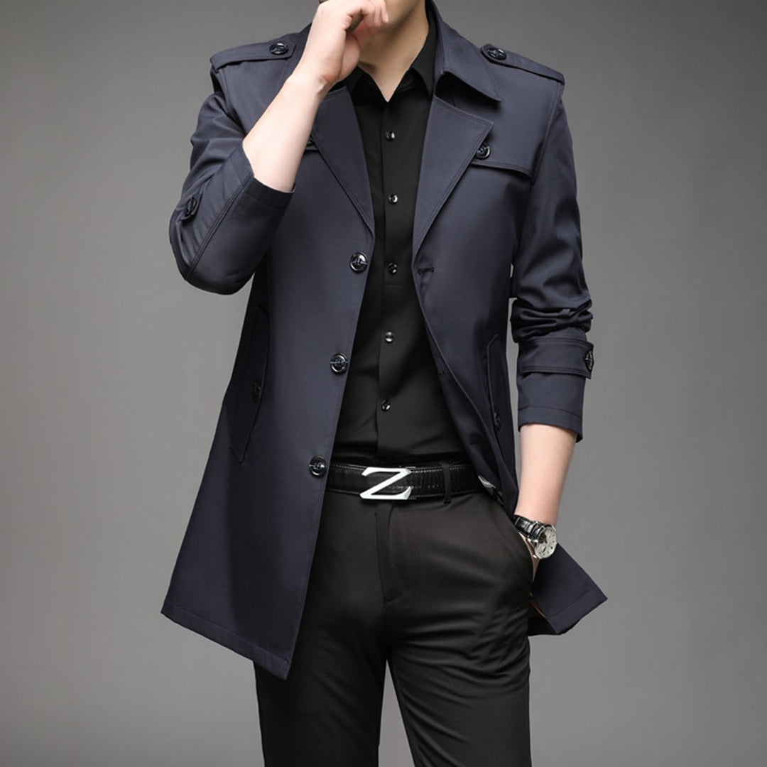 Lightweight Single-Breasted Trench Coat