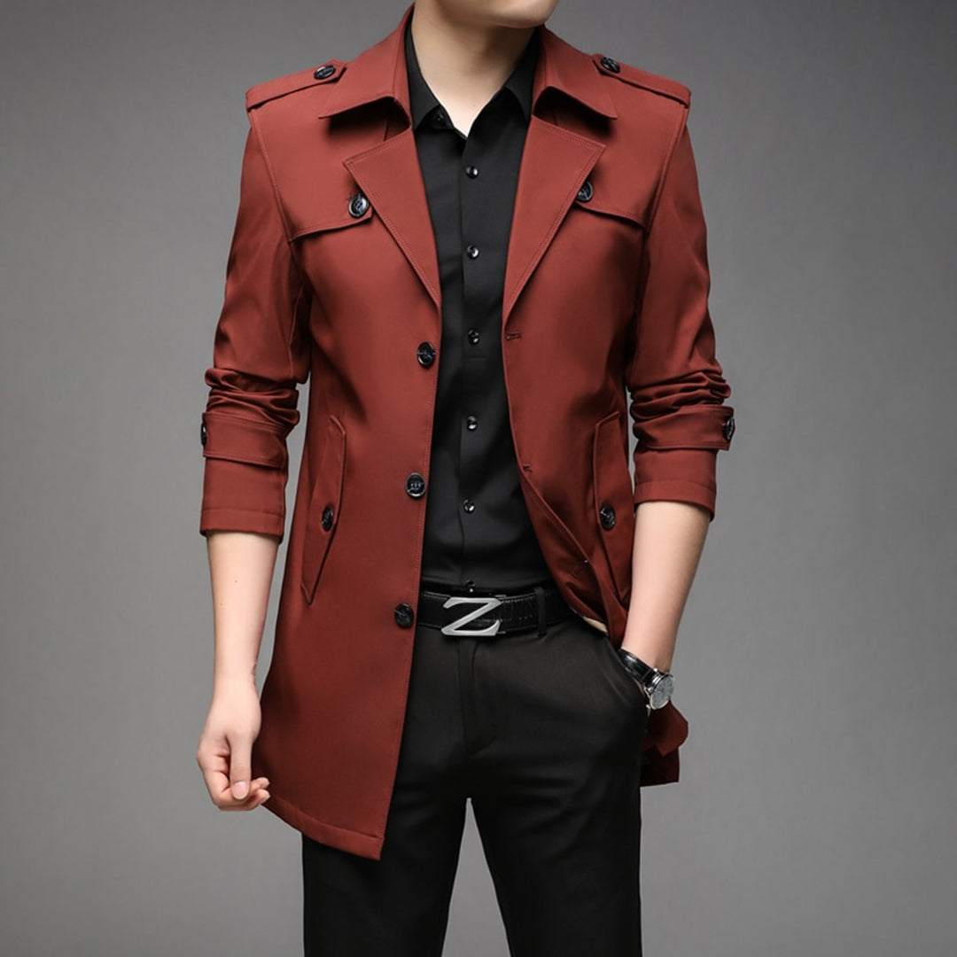 Lightweight Single-Breasted Trench Coat