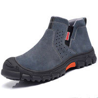 Lightweight Waterproof Khaki Safety Work Boots for Comfort