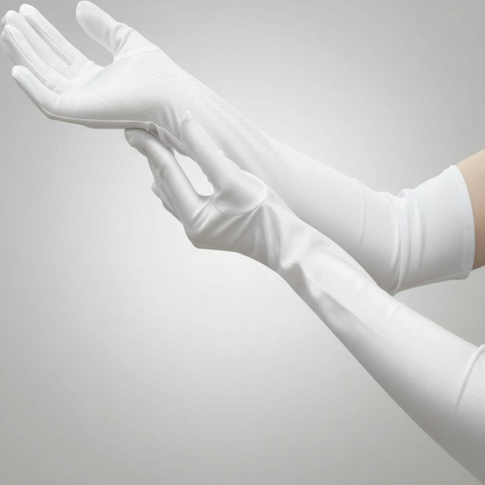 Long Elbow-Length Opera Costume Gloves