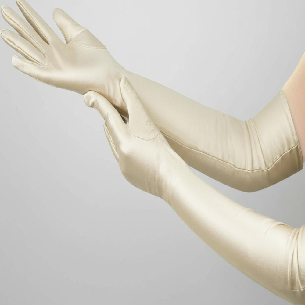 Long Elbow-Length Opera Costume Gloves