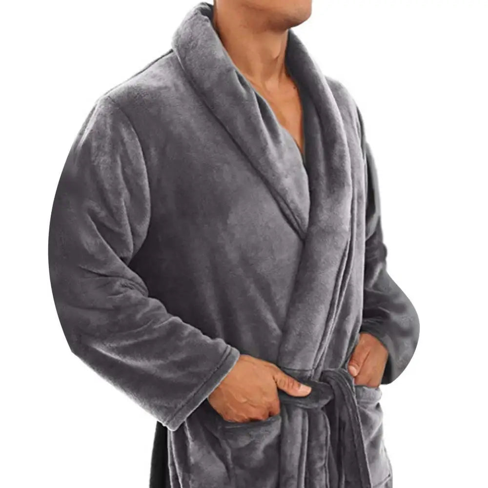 Long Shawl Collar Bathrobe