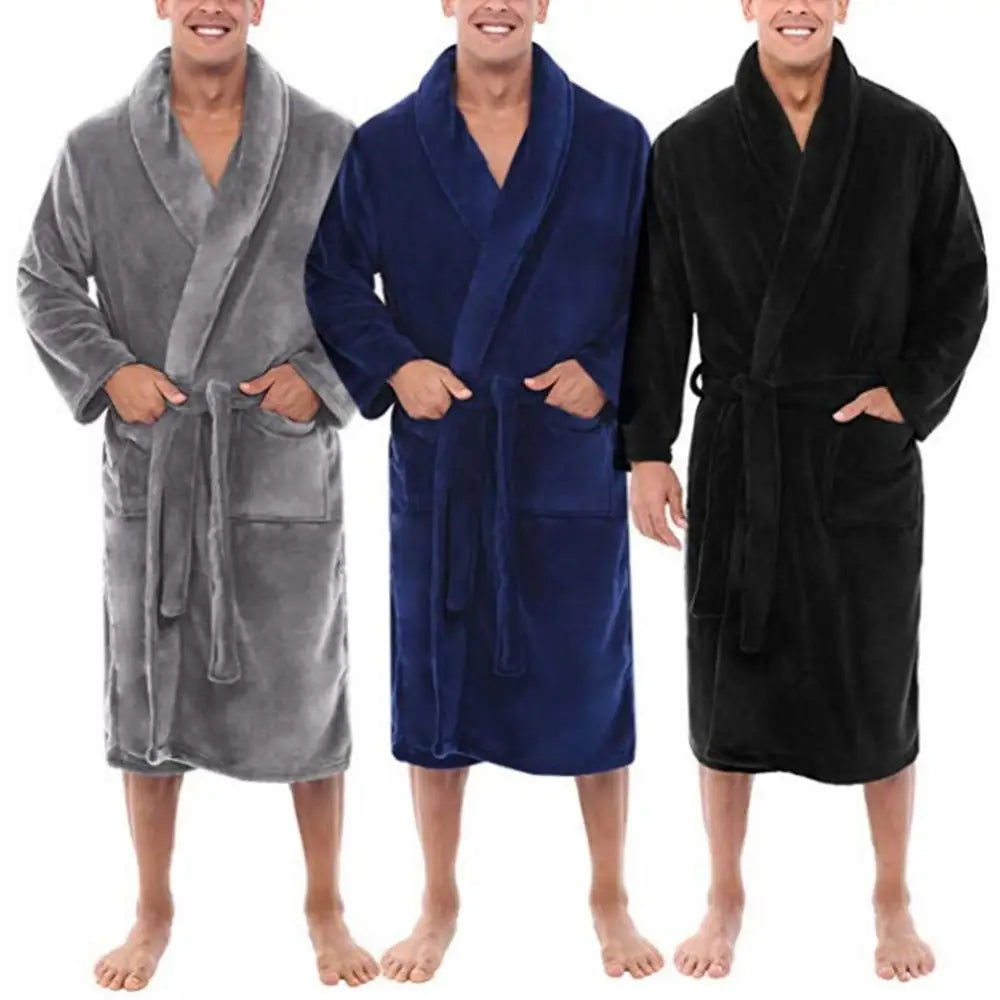Long Shawl Collar Bathrobe